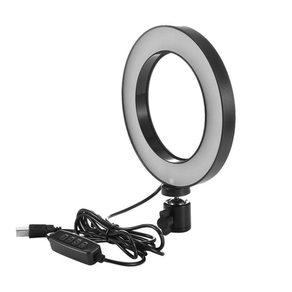 Mikikit 3-Piece LED Ring Fill Light Kit - Dimmable Vanity Lighting for Live Streaming, YouTube Videos, Photography & Makeup Studio (Black) - Perfect for Content Creators, Beauty Vloggers & Professional Photographers