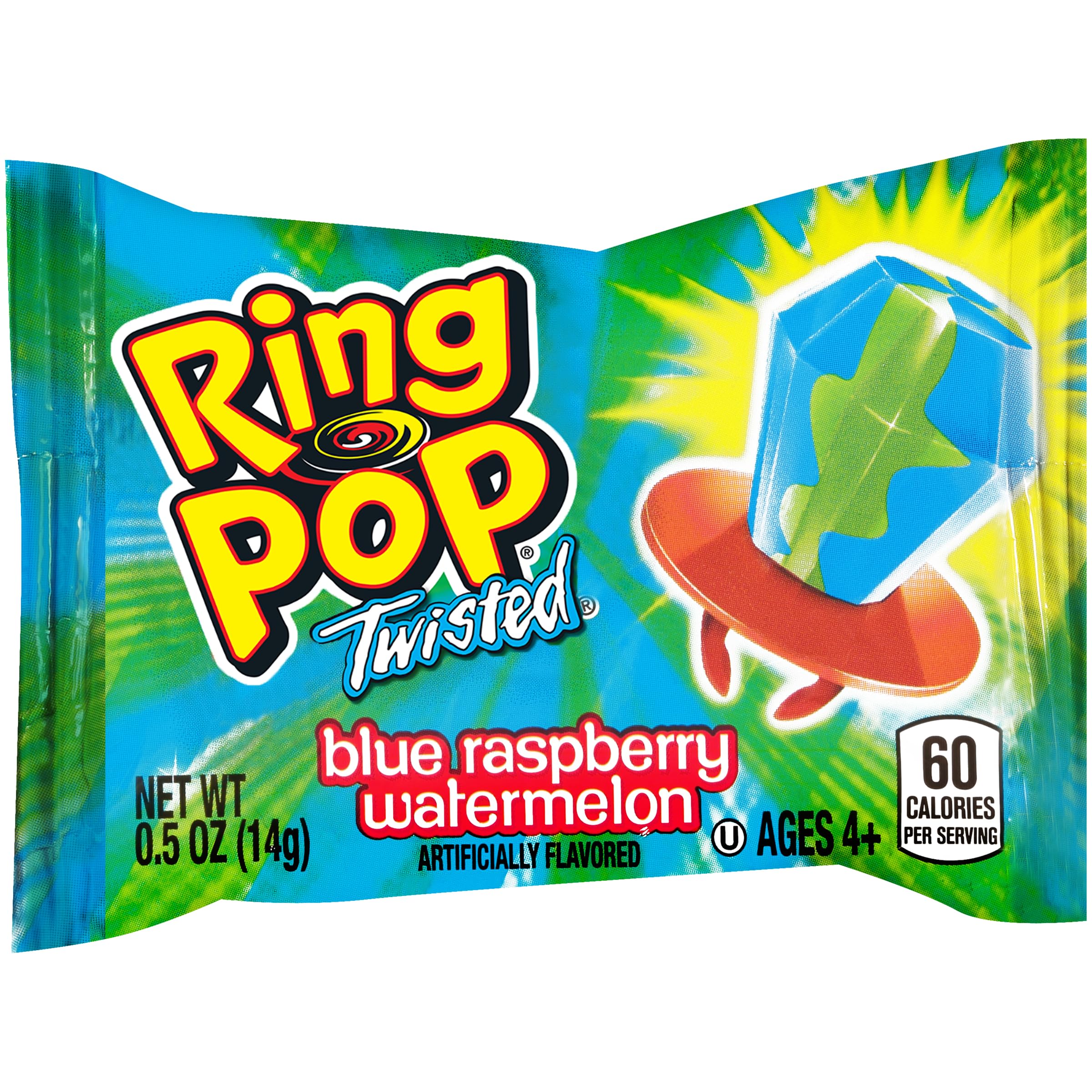 Ring Pop Hard Candy Pops - Assorted Flavors Variety Pack (40 Count, 560g) | Fun Party Favors, Halloween Treats & Birthday Gifts for Kids