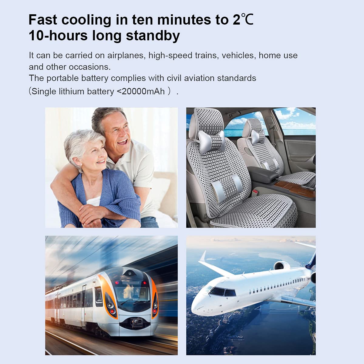 Upgraded Insulin Cooler Case - Portable Diabetic Cooler Box with Temperature Alarm & USB Charger, Mini Medical Refrigerator Maintains 2-8℃ for Travel, Home & Emergency Use
