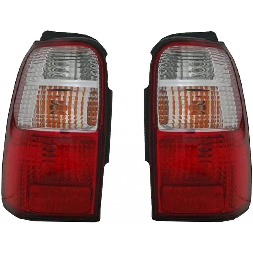 2001-2002 Toyota 4Runner Rear Tail Lights Pair - Driver & Passenger Side (TO2800137 TO2801137 | 81560-35200 81550-35240) - Perfect Replacement for Broken or Foggy Lights - Upgrade Your 4Runner's Rear Visibility & Style