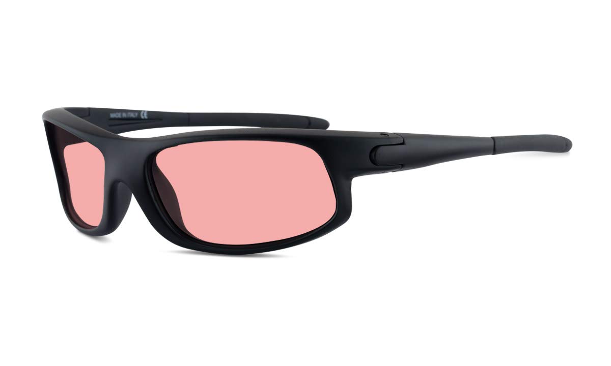 TheraSpecs Petite Wrap Glasses for Light Sensitivity Relief - Migraine & Photophobia Relief Glasses - Blue Light Blocking & UV Protection - Perfect for Computer Work, Driving & Indoor Use