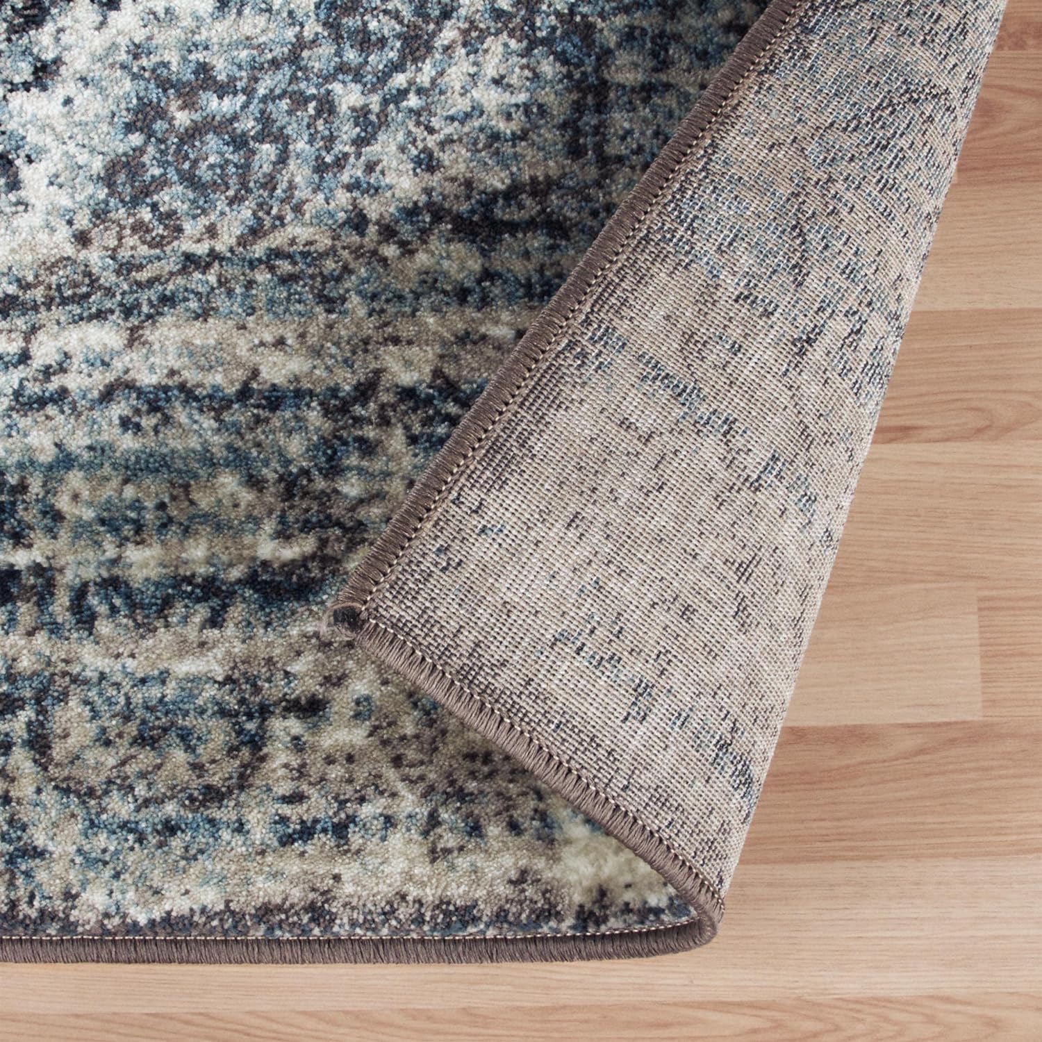 Salford Modern Medallion Non-Slip Indoor Area Rug - Soft Living Room Carpet, Bedroom Floor Mat for Home Decor & Comfort