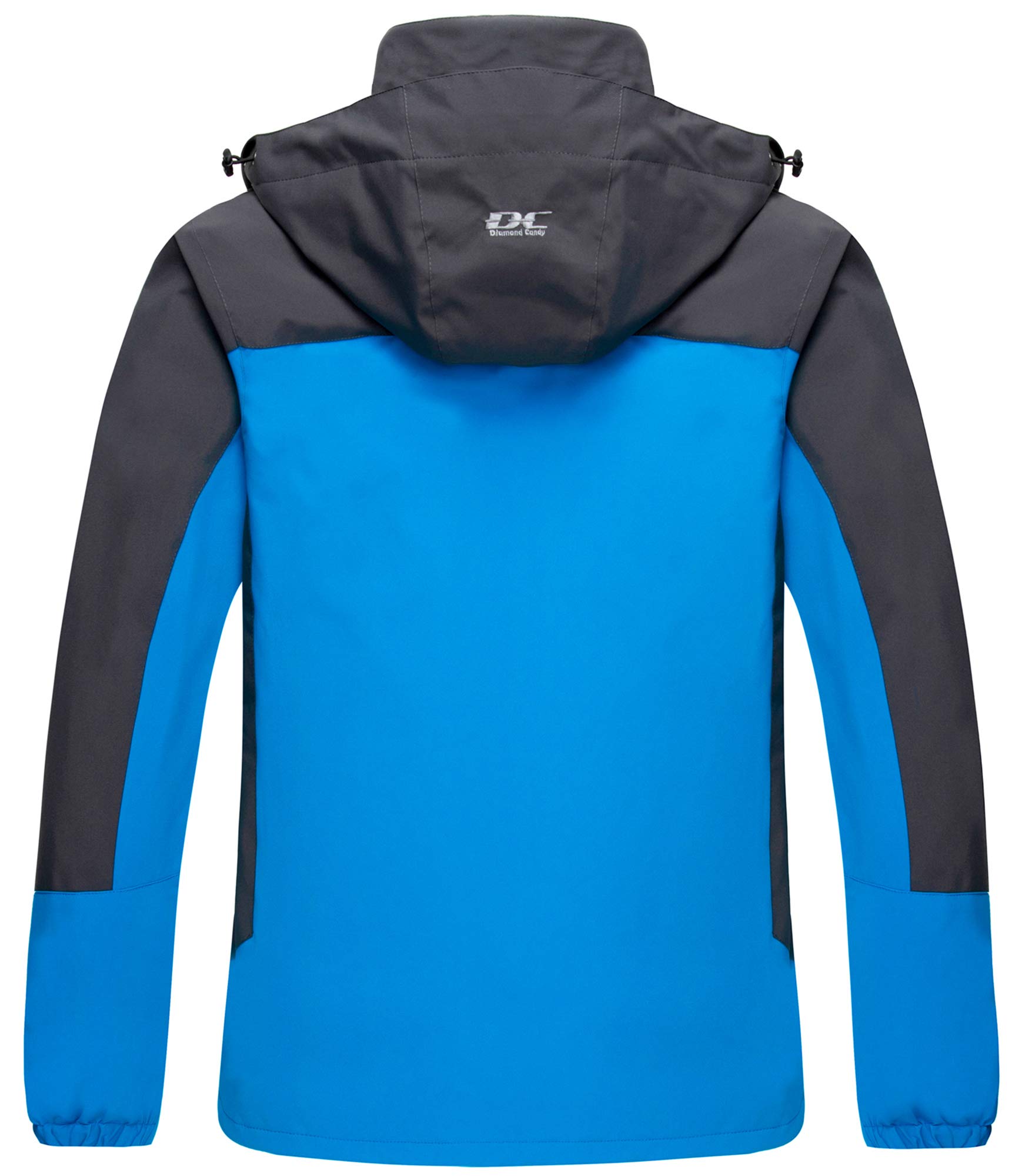 **Men's Waterproof Hooded Jacket - Lightweight Diamond Candy Raincoat for Outdoor Sports & Casual Wear | Perfect for Hiking, Running & Everyday Use**