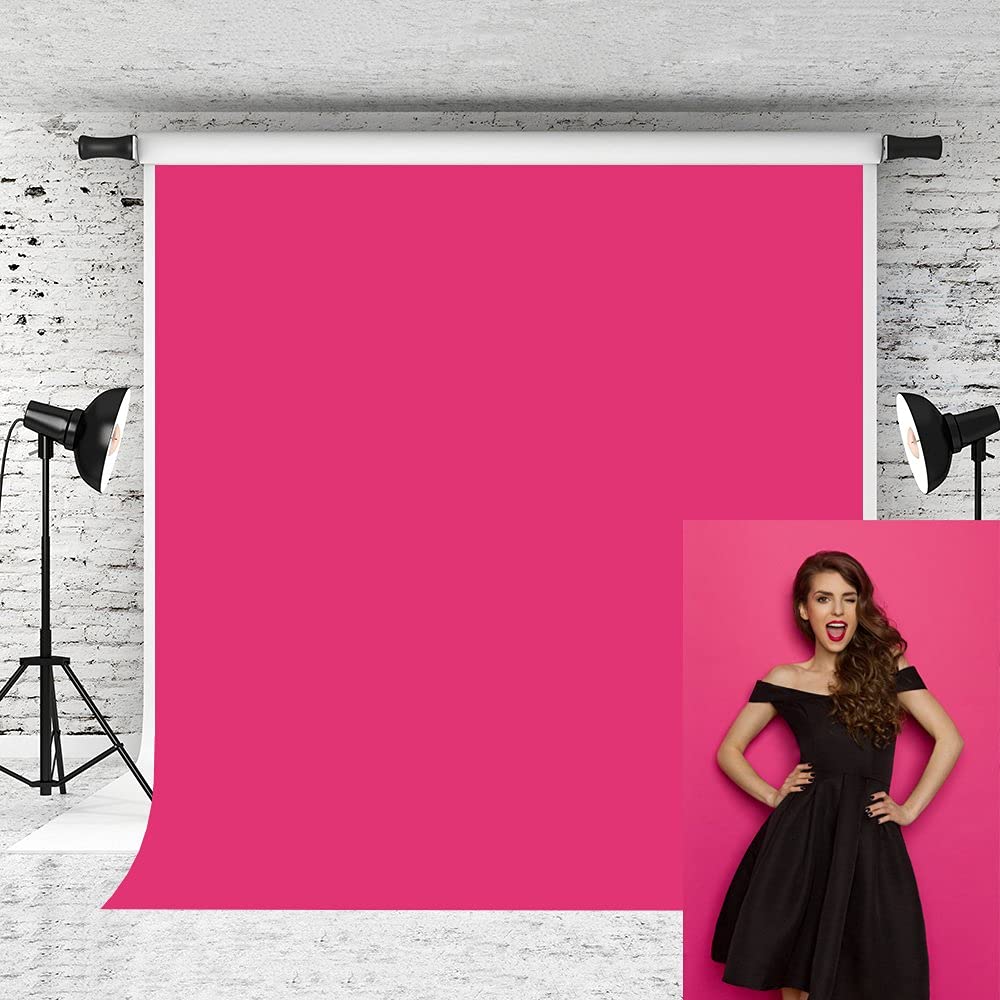 Pink 5x7ft Photography Backdrop for Baby Studio Portraits & Newborn Shoots