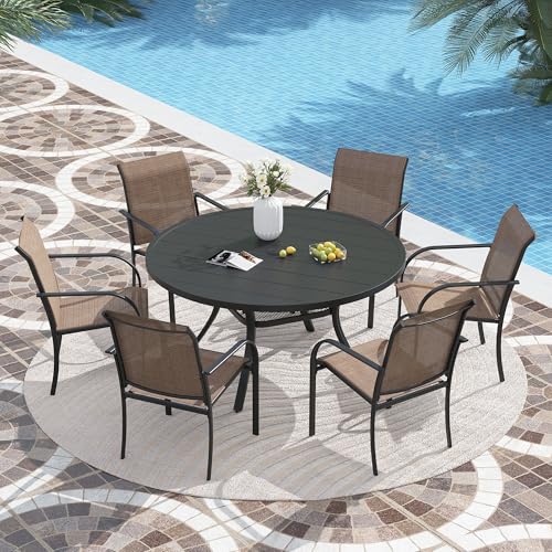 Brown Chairs and Black Table