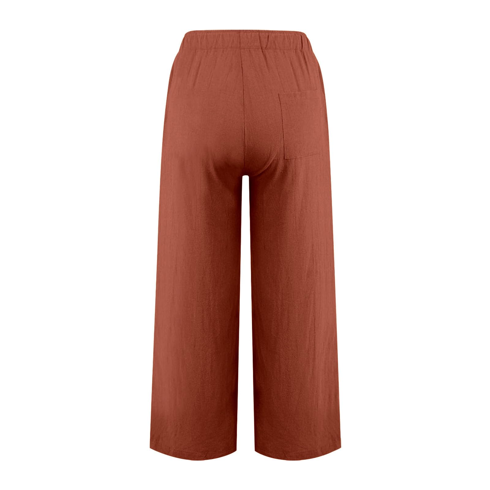 Lightweight Linen Pants for Women - Wide Leg Summer Palazzo Pants for Beach & Travel