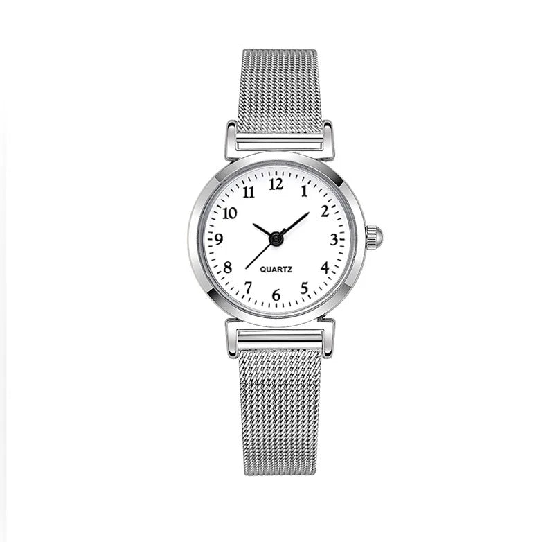 Elegant Women's Wristwatch - Waterproof Stainless Steel Dress Watch with Date Display - Perfect for Office, Party & Everyday Wear