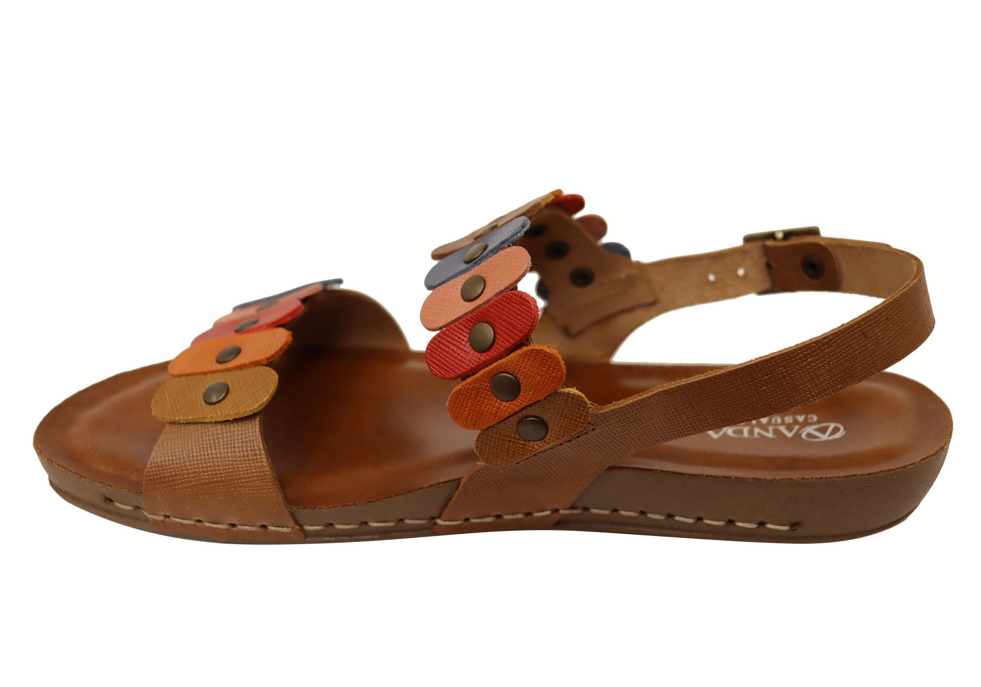 Andacco Dawn Women's Comfortable Leather Sandals - Handmade in Brazil - Perfect for Beach, Vacation & Summer Outfits