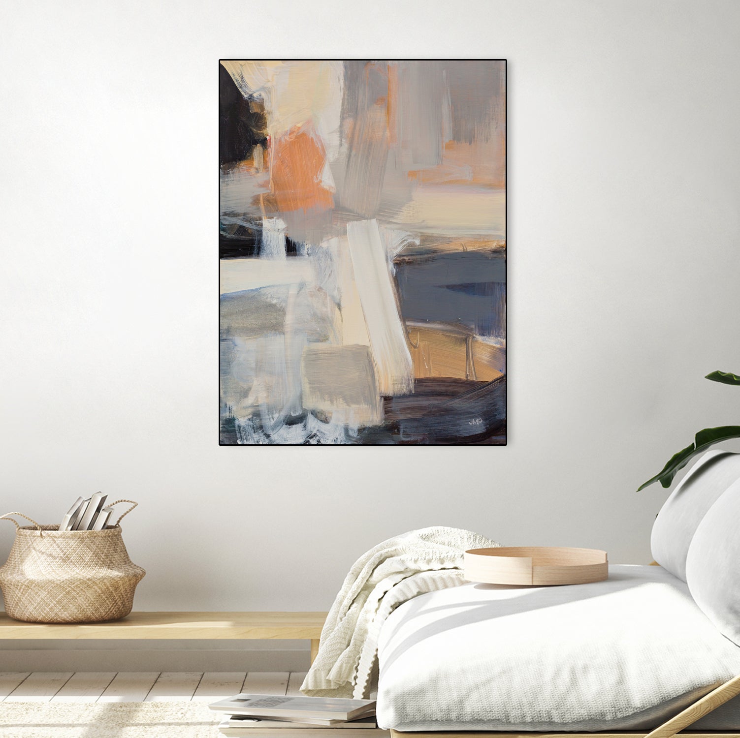 Beale Street Abstract Art Print - Modern Wall Decor for Living Room, Bedroom & Office - Unique Handmade Canvas Painting for Home & Office Decor