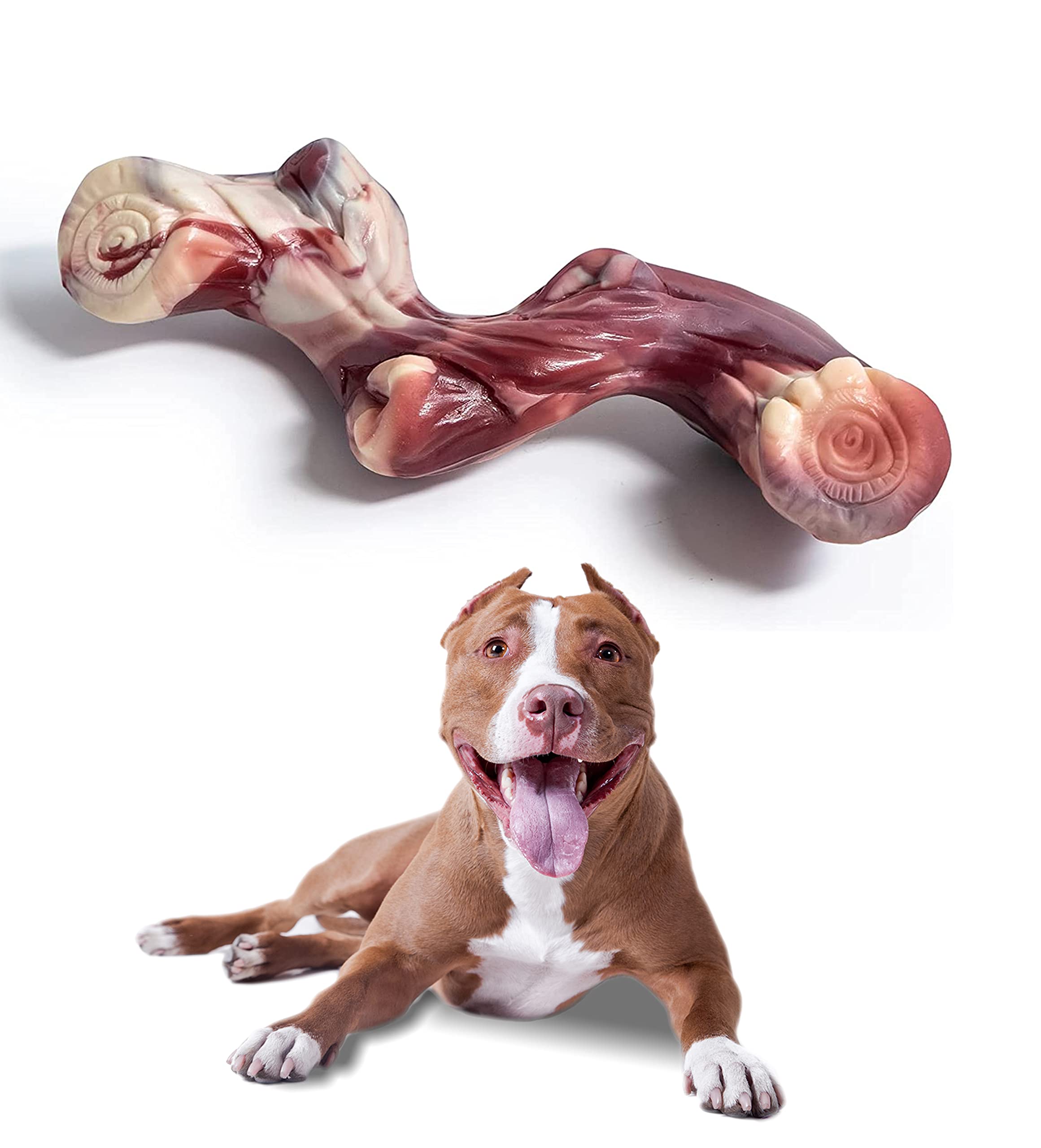 Durable Nylon Dog Toys for Aggressive Chewers - Nearly Indestructible Chew Toys for Large, Medium & Small Dogs (Up to 88 lbs) - Perfect for Teething Puppies, Strong Chewers & Playtime