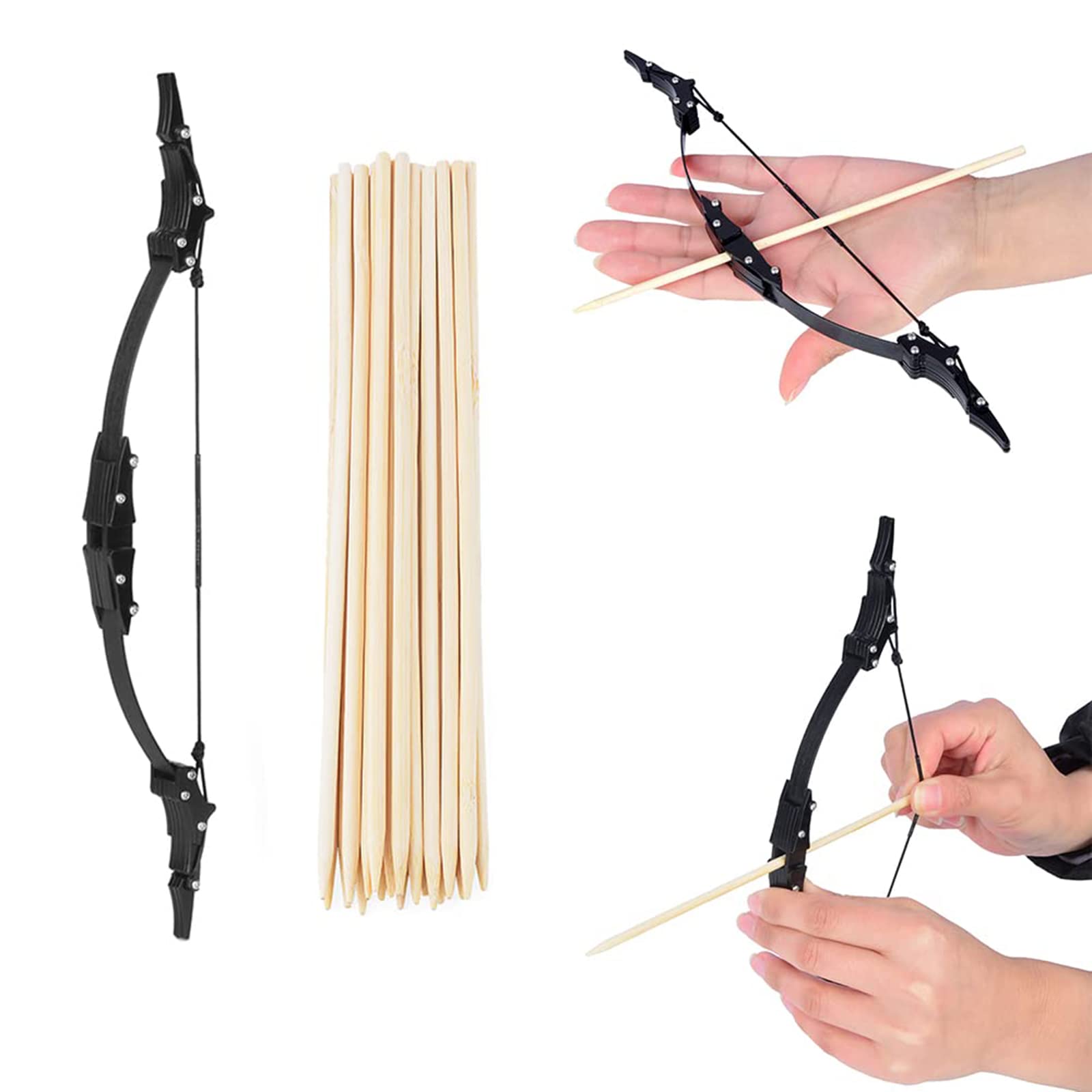 YONTYEQ Mini Recurve Bow Set for Adults & Youth - Outdoor/Indoor Archery & Family Games