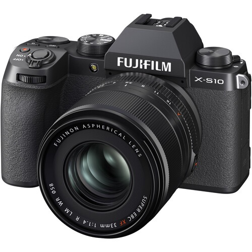 Fujifilm FUJINON XF 33mm F1.4 R LM WR Lens - Fast Aperture Prime Lens for Fuji X-Mount Cameras, Weather-Resistant for Outdoor Photography & Portraits
