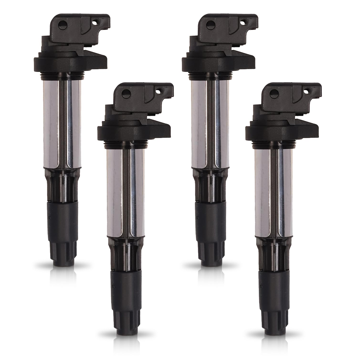 ENA Set of 4 High Performance Ignition Coil Pack Compatible with BMW 120i 2005-2007 2.0L Engine - Direct Replacement for UF515 - Improves Engine Performance & Fuel Efficiency for Smooth Driving