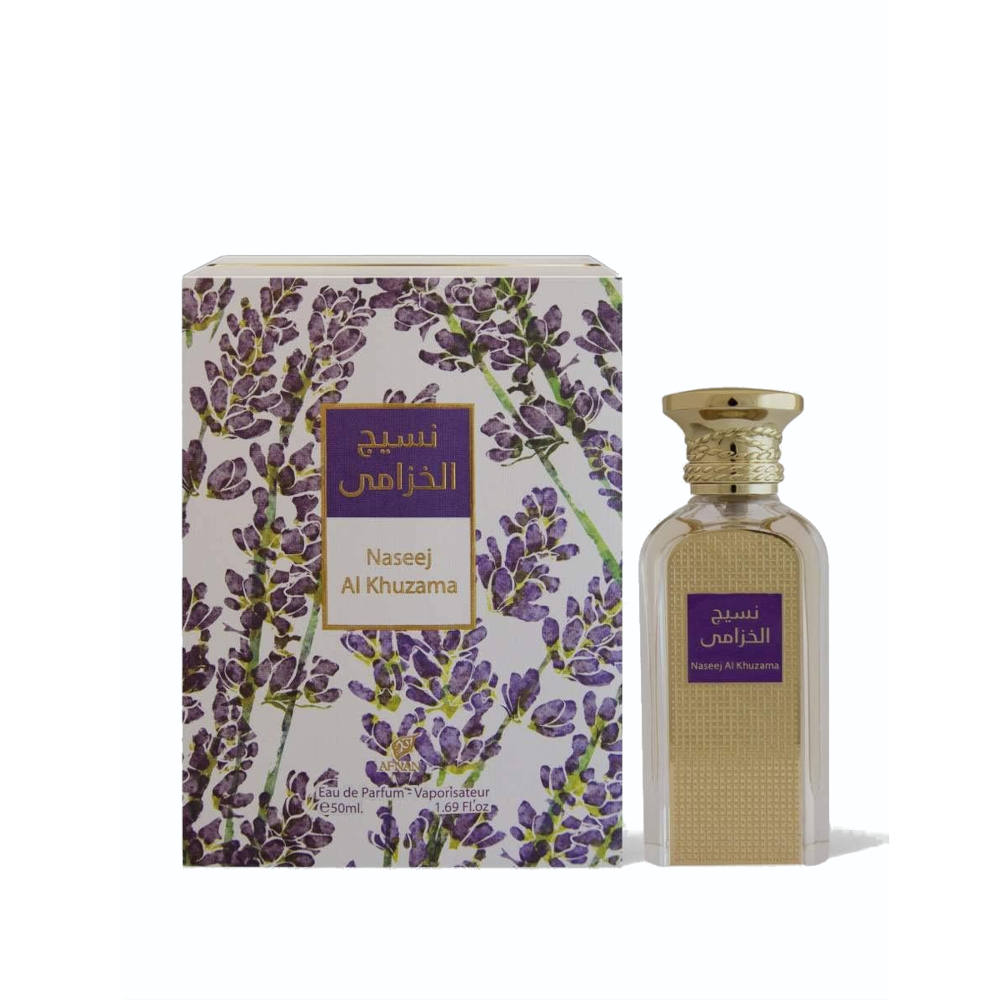 Naseej Al Khuzama Eau De Parfum 50ml - Premium Arabian Perfume for Women, Long-Lasting Floral Scent, Perfect for Daily Wear & Special Occasions