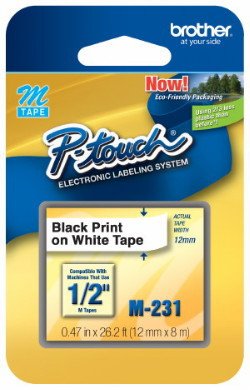 Brother PT-110 & PT110 Label Maker Tape - 1/2