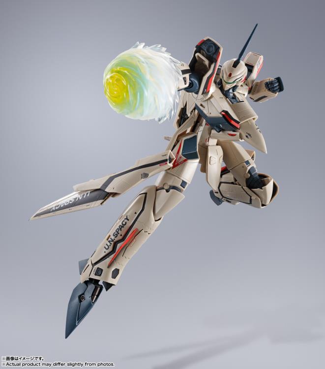 Bandai DX Chogokin Macross Plus YF-19 Isamu Alva Dyson Action Figure - Collectible Anime Robot Toy for Display & Play | Perfect for Fans & Model Enthusiasts