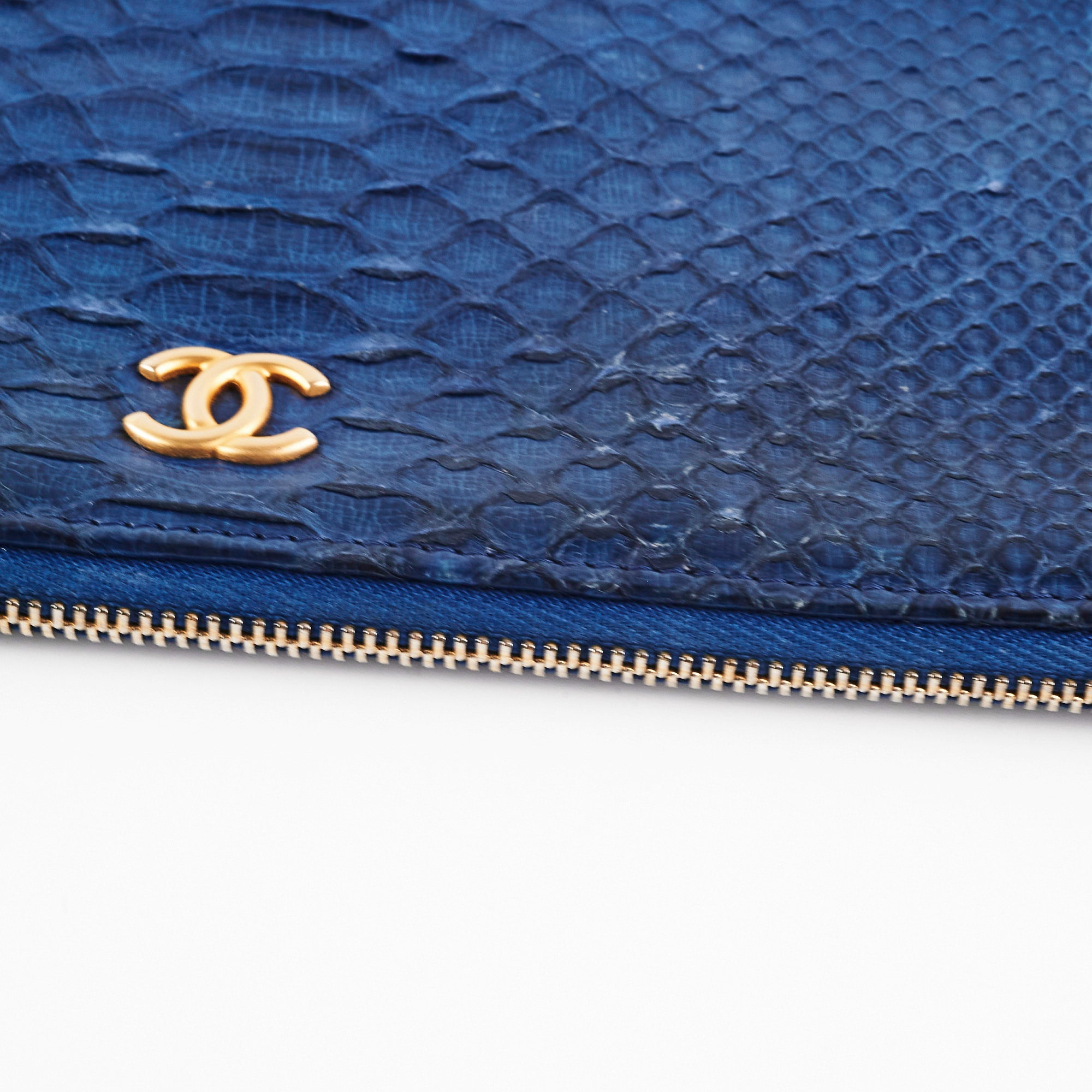 Chanel O Case Medium Exotic Leather Blue Crossbody Bag - Luxury Designer Handbag for Women, Perfect for Parties, Date Nights & Travel Accessories