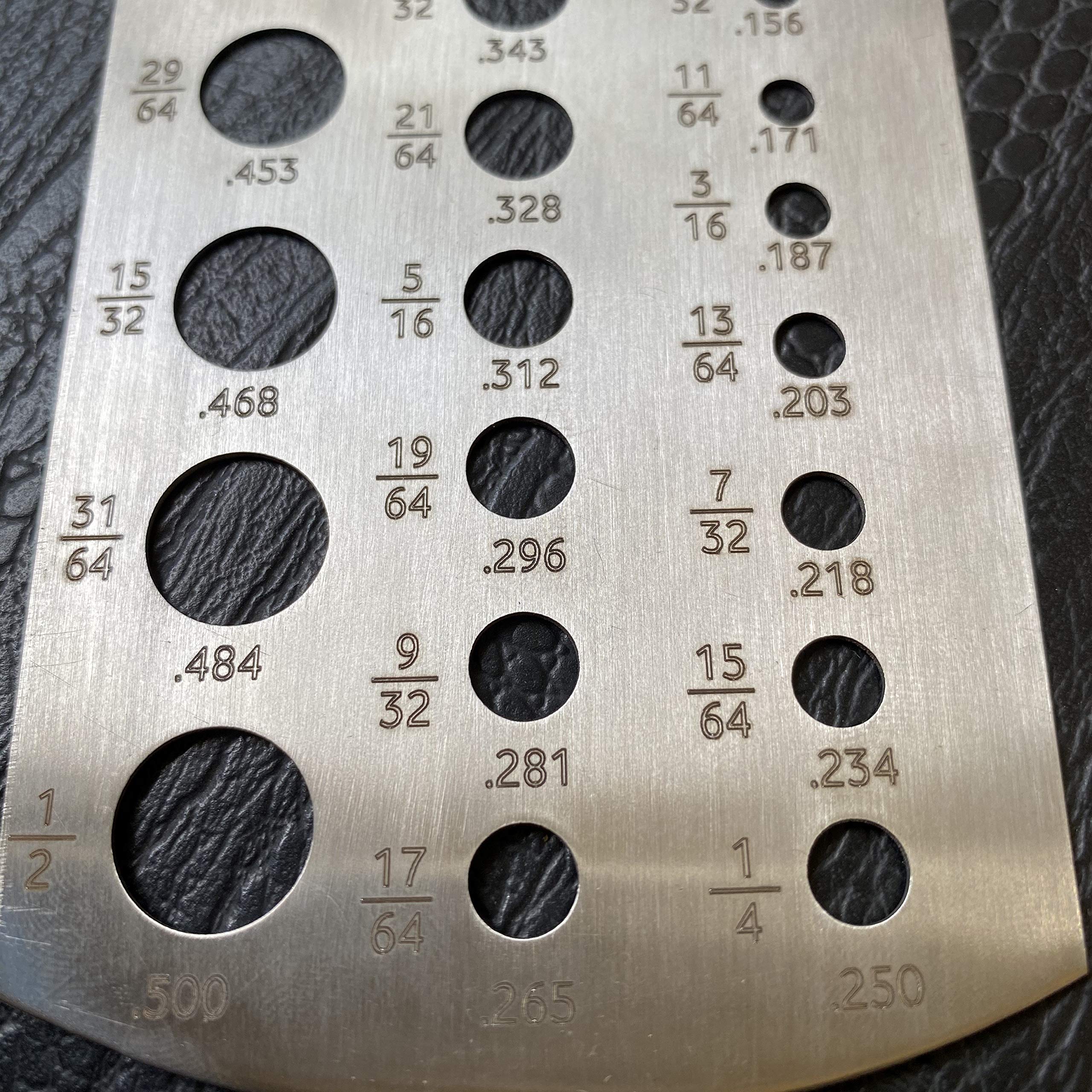AnNafi® Stainless Steel Drill Bit Gauge Tool - 1/16