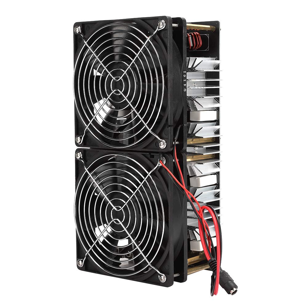 2500W ZVS Induction Heater PCB Board Module - 12-48V High Frequency DIY Induction Heating Machine with Flyback Driver & Crucible Pipe for Metal Melting, Jewelry Making and Industrial Heating Applications