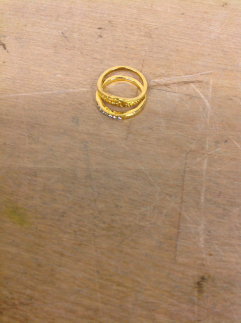 14K Gold Plated Ring Set for Women - Elegant Stackable Rings for Everyday Wear, Gift Giving & Special Occasions