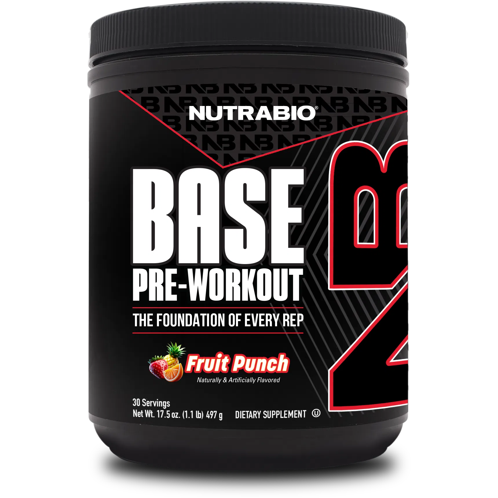 NutraBio Base Pre Workout Powder - Premium Energy & Focus Supplement for Gym, Running & Fitness | Supports Endurance & Muscle Pump