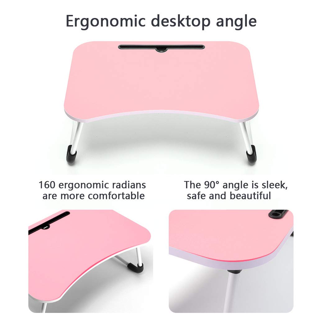 Portable Laptop Desk for Bed & Sofa - Adjustable Folding Lap Stand for Notebook, Breakfast Tray, Reading Holder - Perfect for Home Office, Dorm, Floor & Couch Use