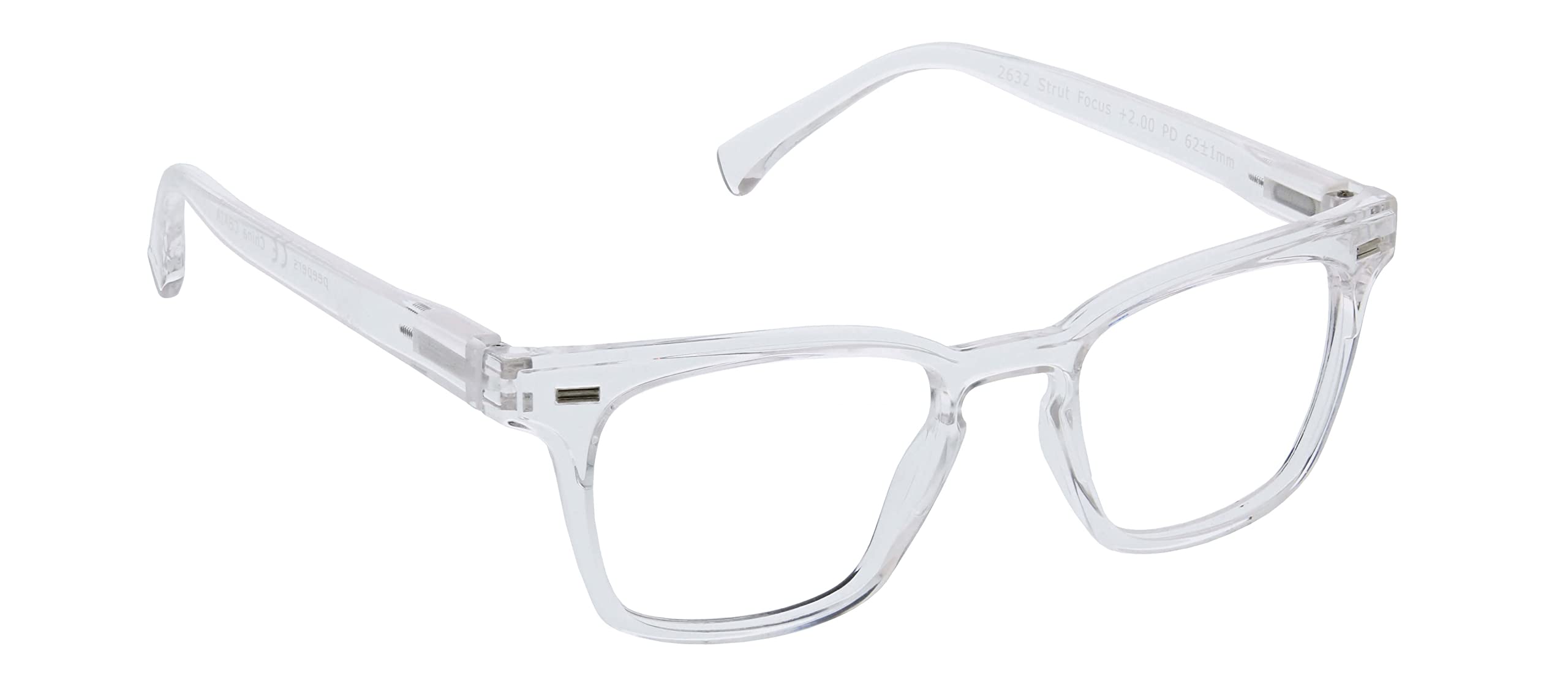 PeeperSpecs Strut Blue Light Blocking Reading Glasses for Men - Anti Eye Strain Computer Glasses for Office Work & Screen Time Protection