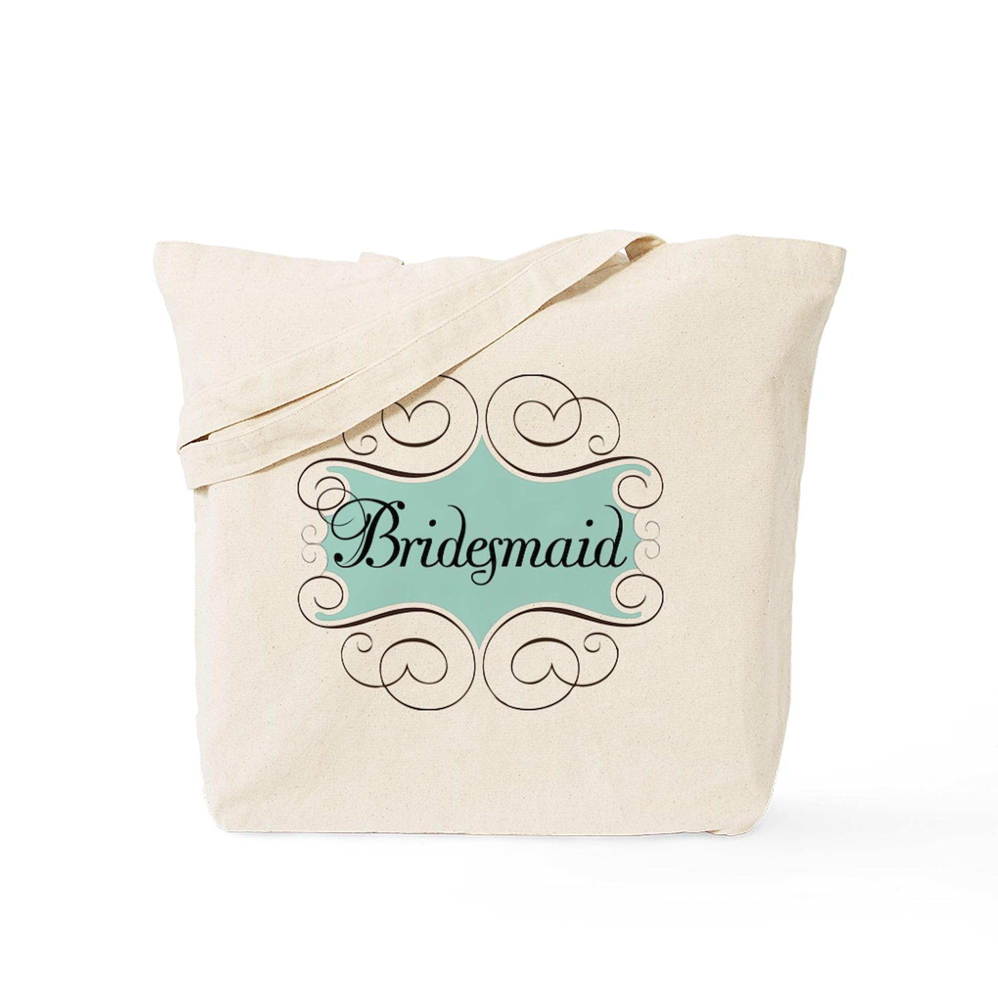 Beautiful Bridesmaid Tote Bag - Natural Canvas Reusable Shopping Bag for Weddings, Bridal Showers & Bachelorette Parties | Eco-Friendly Gift for Bridesmaids