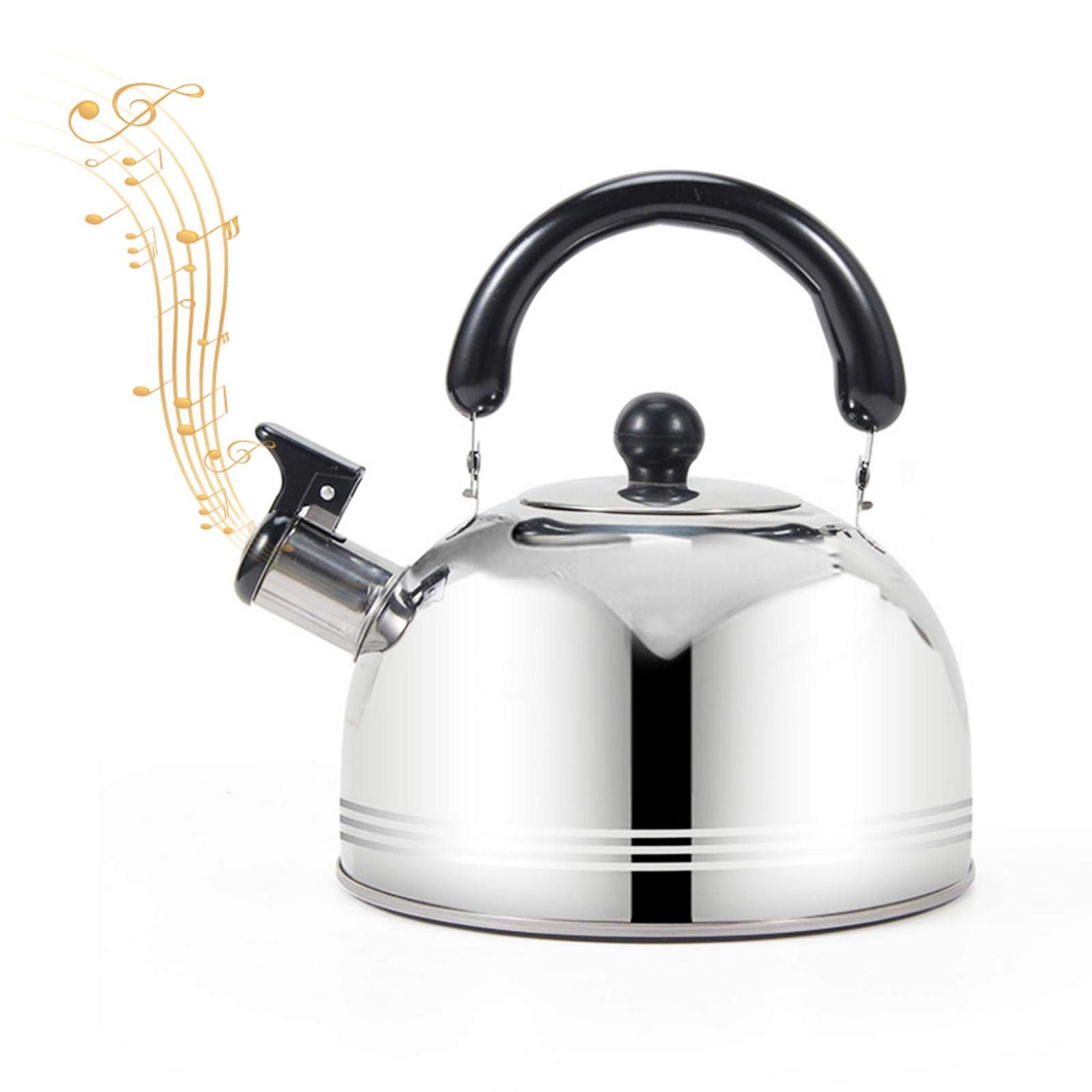 YEstge 2L & 4L Stainless Steel Whistling Tea Kettle - Induction Compatible, Durable & Fashionable for Home, Office & Outdoor Use