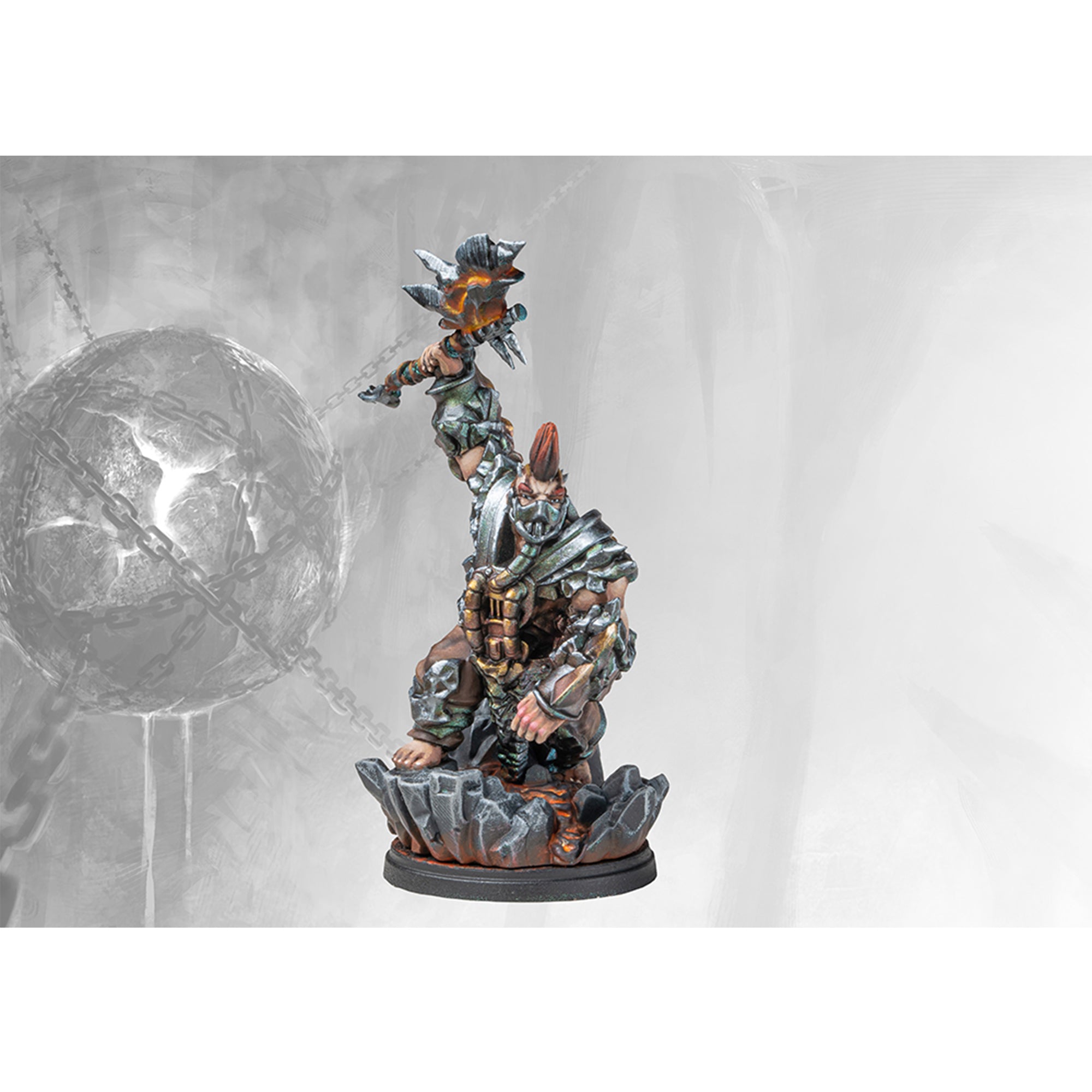 Dweghom: Herald of Magma - Premium Fantasy Miniature for Tabletop RPG & Wargaming - Perfect for D&D, Pathfinder, and Warhammer Collectors