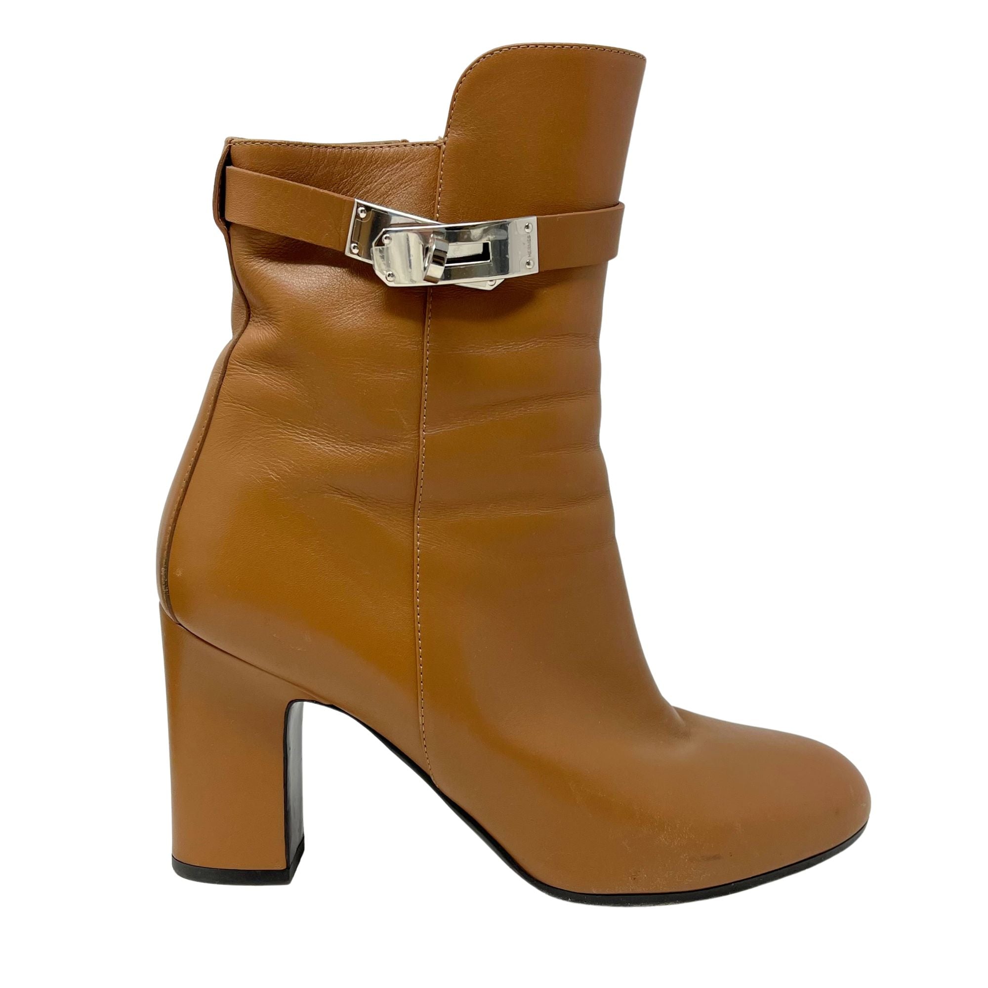 Hermes Saint Germain Boots for Women - Luxury Leather Ankle Boots with Heel - Perfect for Office, Party & Evening Outfits