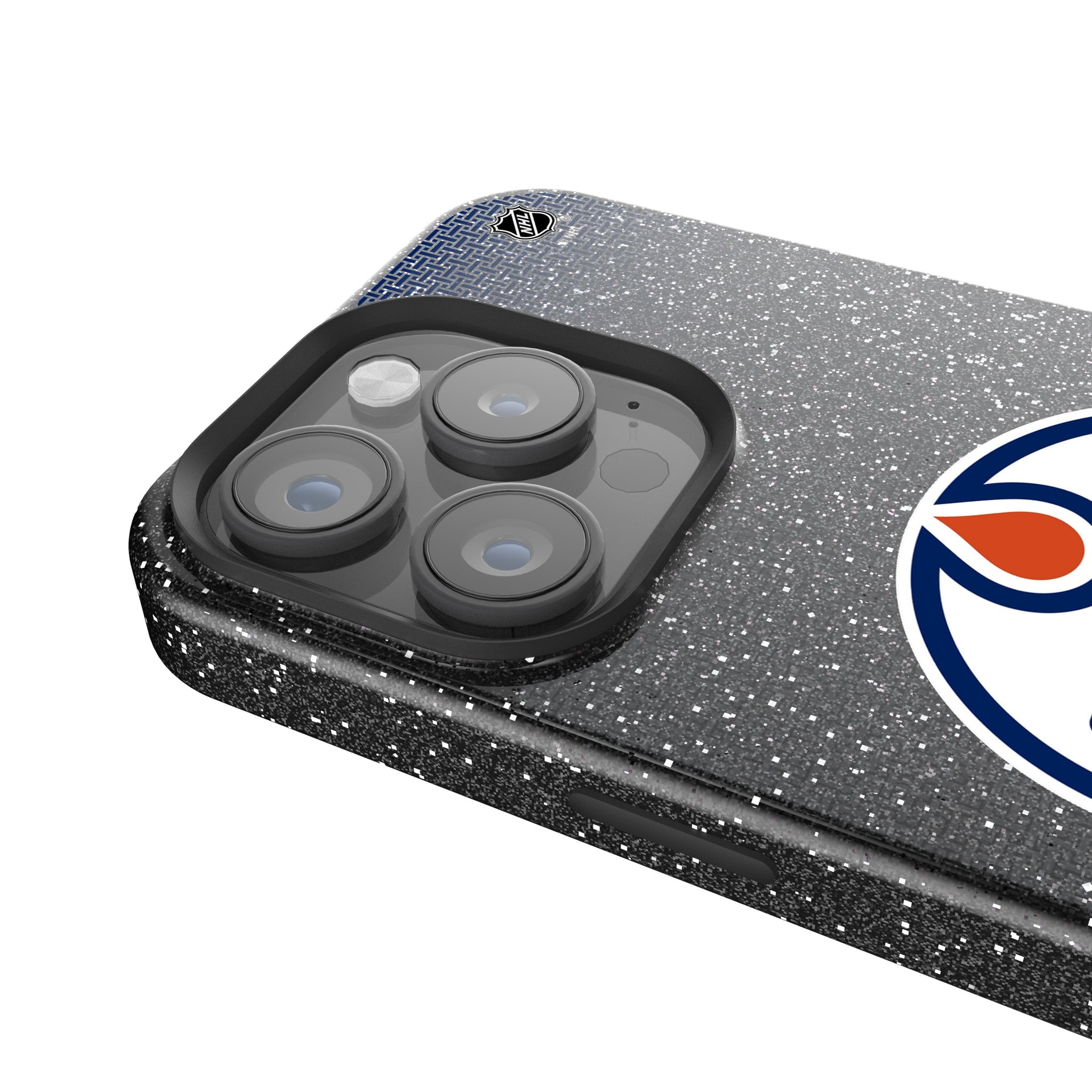 Edmonton Oilers Rhinestone Glitter Phone Case for iPhone 14 13 12 11 Pro Max XR XS - Stylish Hockey Team Design with Crystal Bling - Perfect for Games, Parties & Everyday Use