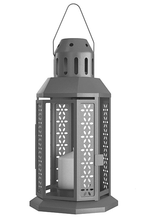 10 Pack Dark Grey Metal Miners Lanterns - Vintage Tealight Candle Holders for Summer Weddings, Home Parties, Balcony & Deck Decor (21cm) - Perfect for Outdoor Gatherings, Rustic Weddings & Cozy Home Ambiance