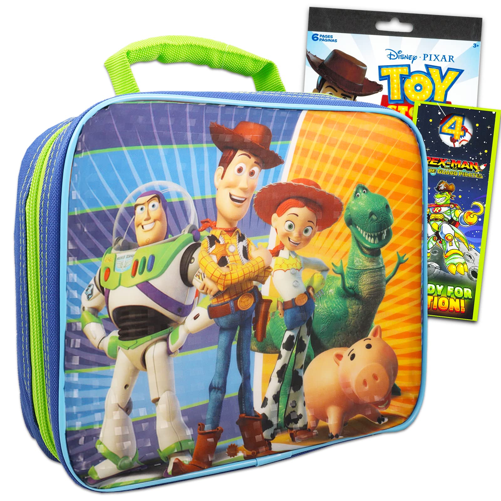 **Buzz Lightyear Lunch Box Set for Kids - Includes Toy Story Lunch Bag, Stickers & More | Perfect for School, Picnics & Disney Themed Parties**