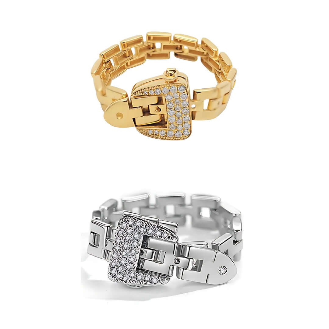 Stylish Adjustable Belt Watch Chain Ring YF4101 - Perfect for Vintage Outfits, Steampunk Fashion & Accessorizing Watches