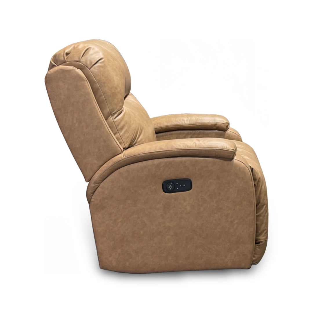 Maverly BeCozzi Power Recliner Chair - Electric Lift Recliner for Living Room, Elderly & Mobility Assistance - Comfortable Leather Massage Reclining Sofa with USB Charger & Cup Holders - Perfect for Home Theater, Nursing & Relaxation