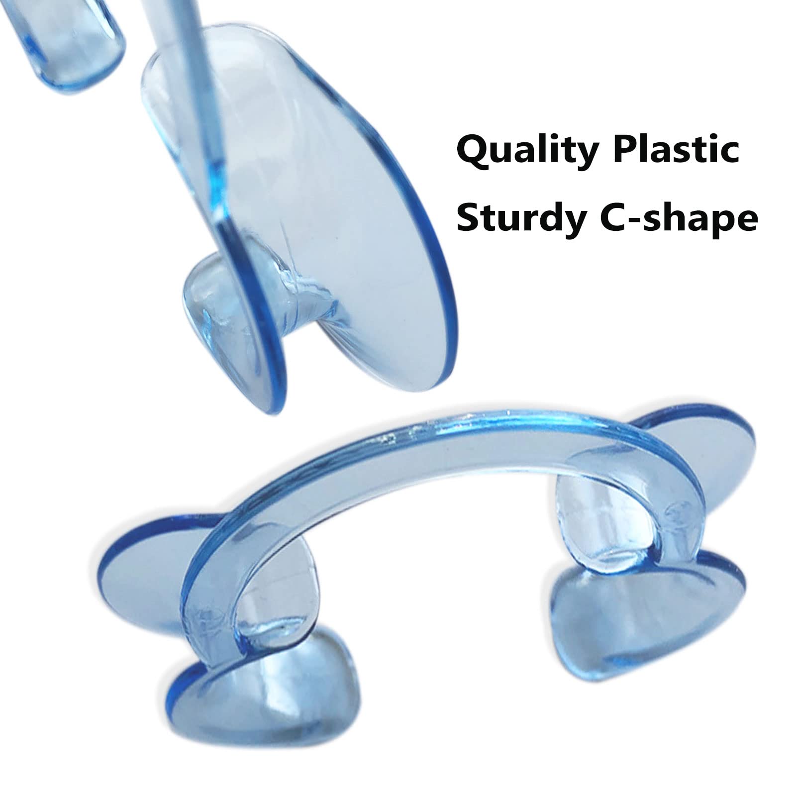 10 Pcs Blue C-Shape Dental Cheek Retractors - Professional Mouth Openers & Lip Retractors for Teeth Whitening, Dental Procedures & Oral Care - Perfect for Dentists, Orthodontists & At-Home Teeth Whitening Kits