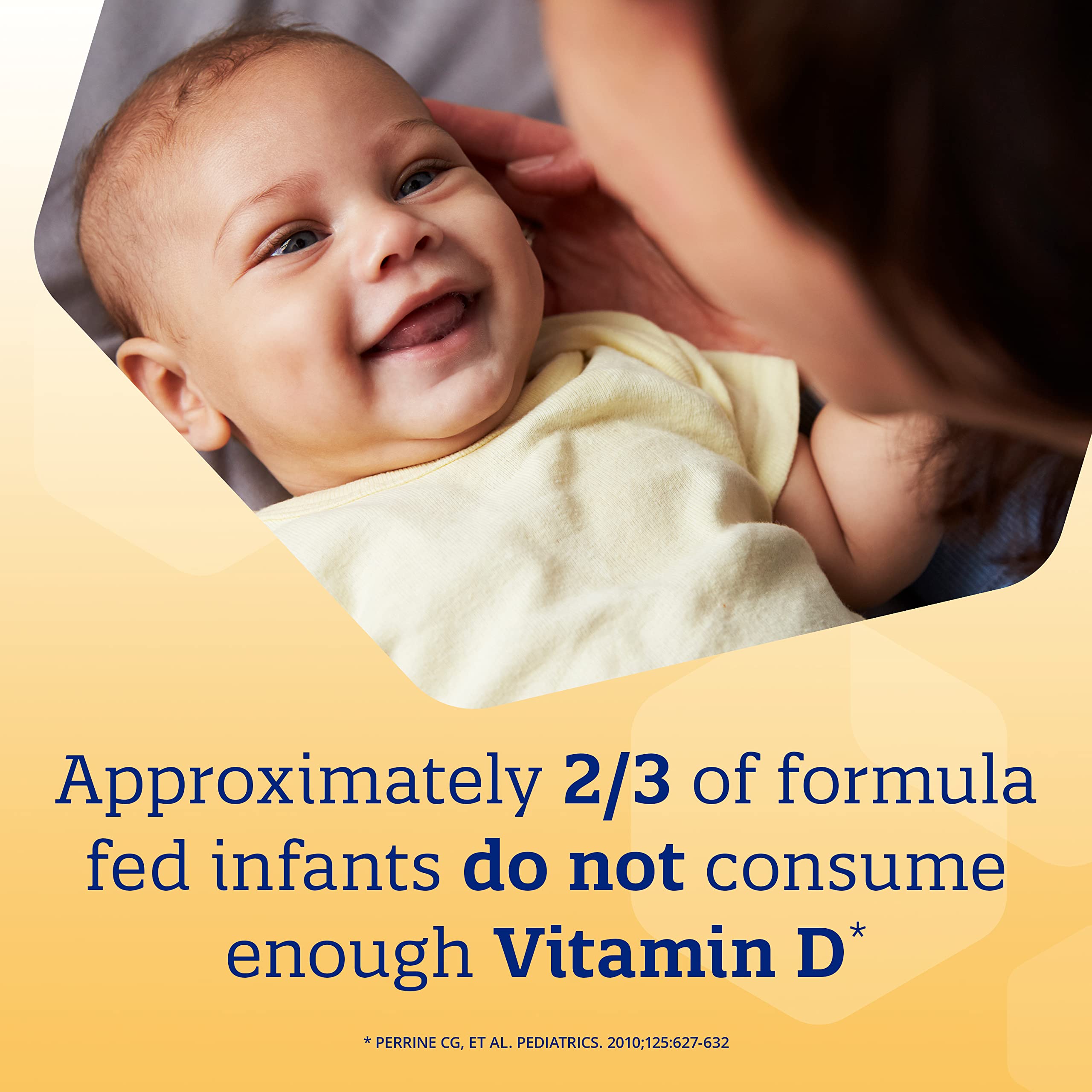 Enfamil D-Vi-Sol Vitamin D Drops for Infants & Babies - Supports Strong Bones & Teeth Development - Gluten-Free Liquid Supplement with Easy Dropper (50mL) - Perfect for Breastfed Newborns & Toddlers Daily Nutrition
