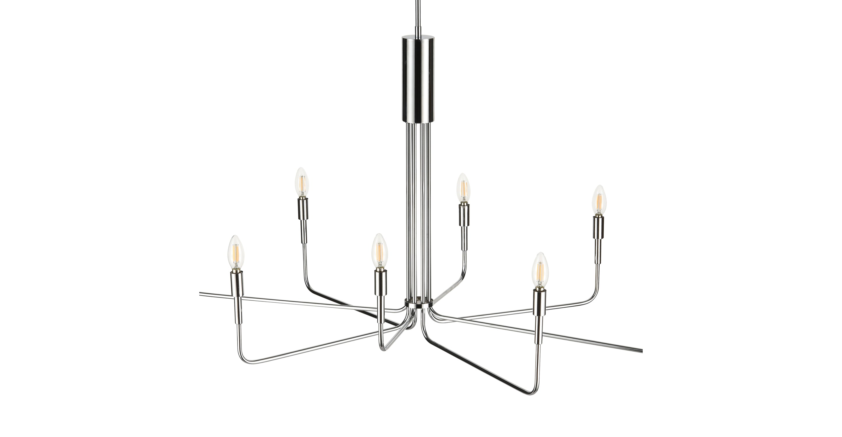 Bella 8-Light Modern Chandelier - Elegant Crystal Ceiling Light Fixture for Dining Room, Living Room & Bedroom Decor