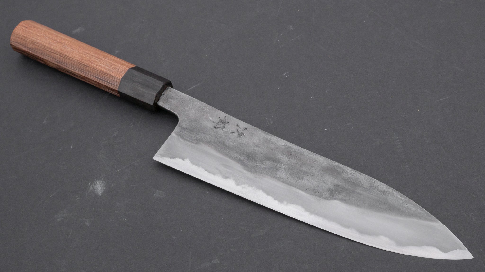 Premium Jiro Tsuchime Wa Gyuto 210mm Japanese Chef Knife with Taihei Tagayasan Handle - Perfect for Sushi, Meat Cutting & Professional Kitchen Use