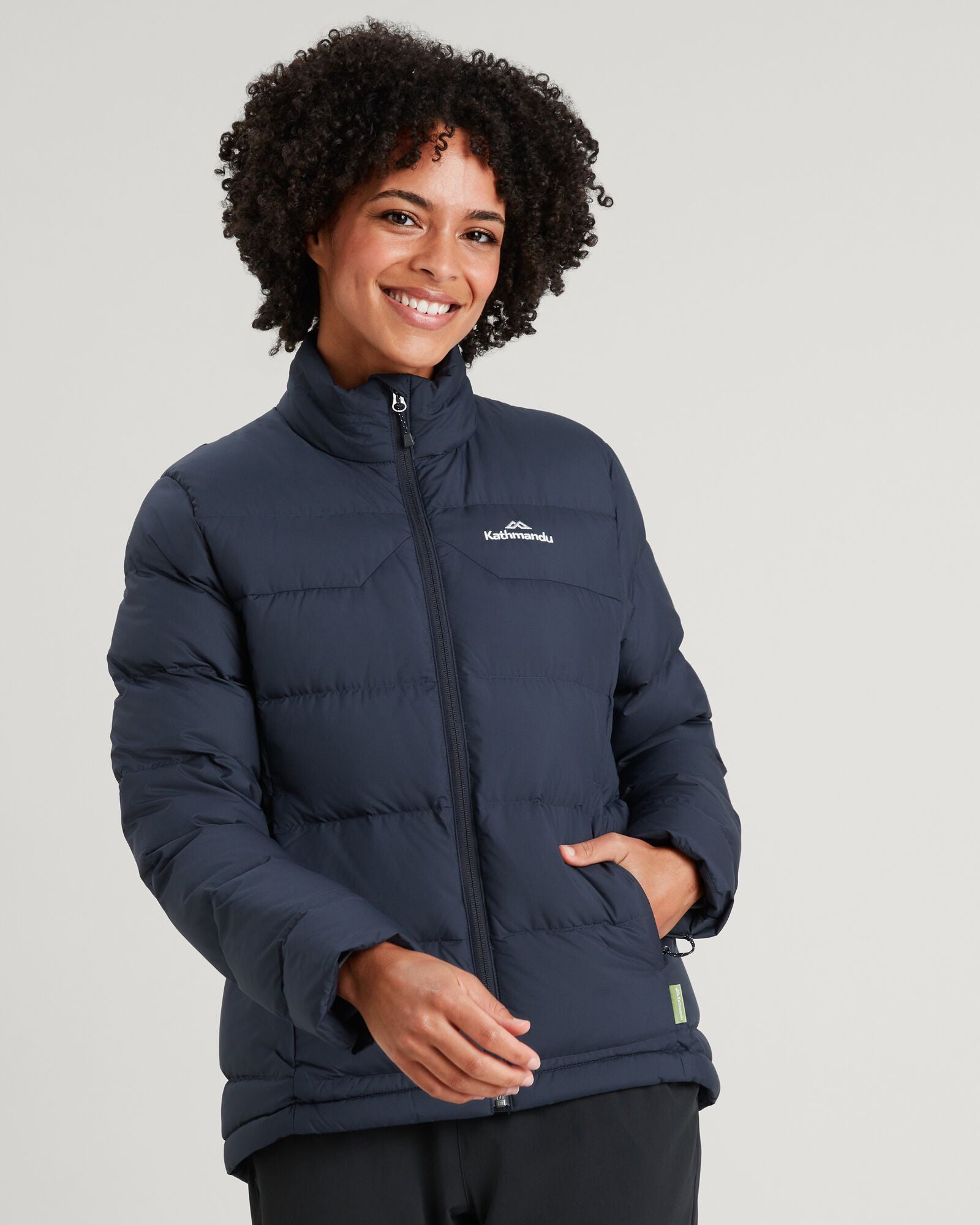 Women's Epiq Down Jacket - Waterproof Winter Coat with Hood, Lightweight Warm Puffer Jacket for Cold Weather (Midnight Navy) - Perfect for Skiing, Hiking & Outdoor Activities
