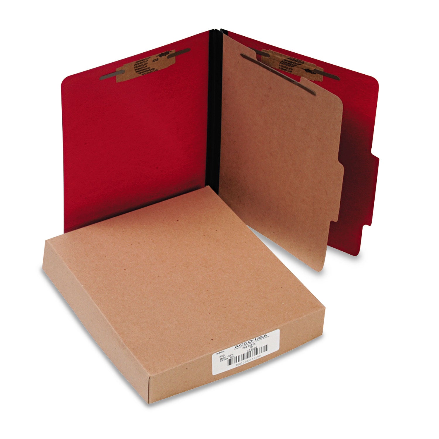 ACCO ColorLife PRESSTEX Classification Folders - 2 Expansion Pockets, 1 Divider, 4 Fasteners, Letter Size (8.5