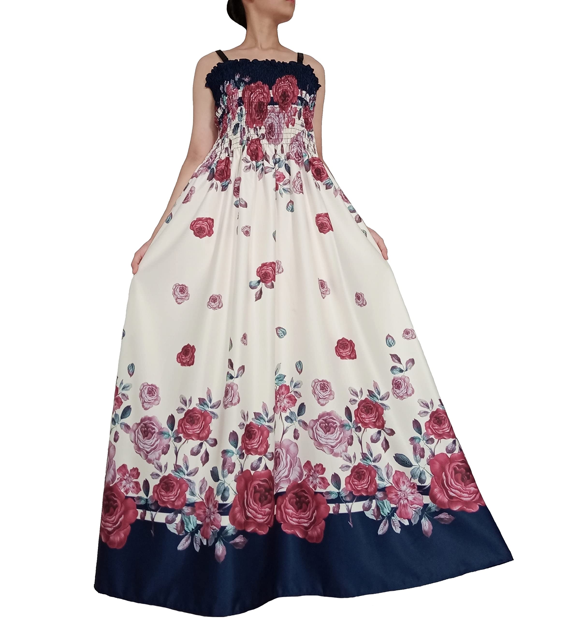 Plus Size Floral Maxi Dress for Women - Boho Long Summer Dress for Beach, Party, Prom & Evening Occasions