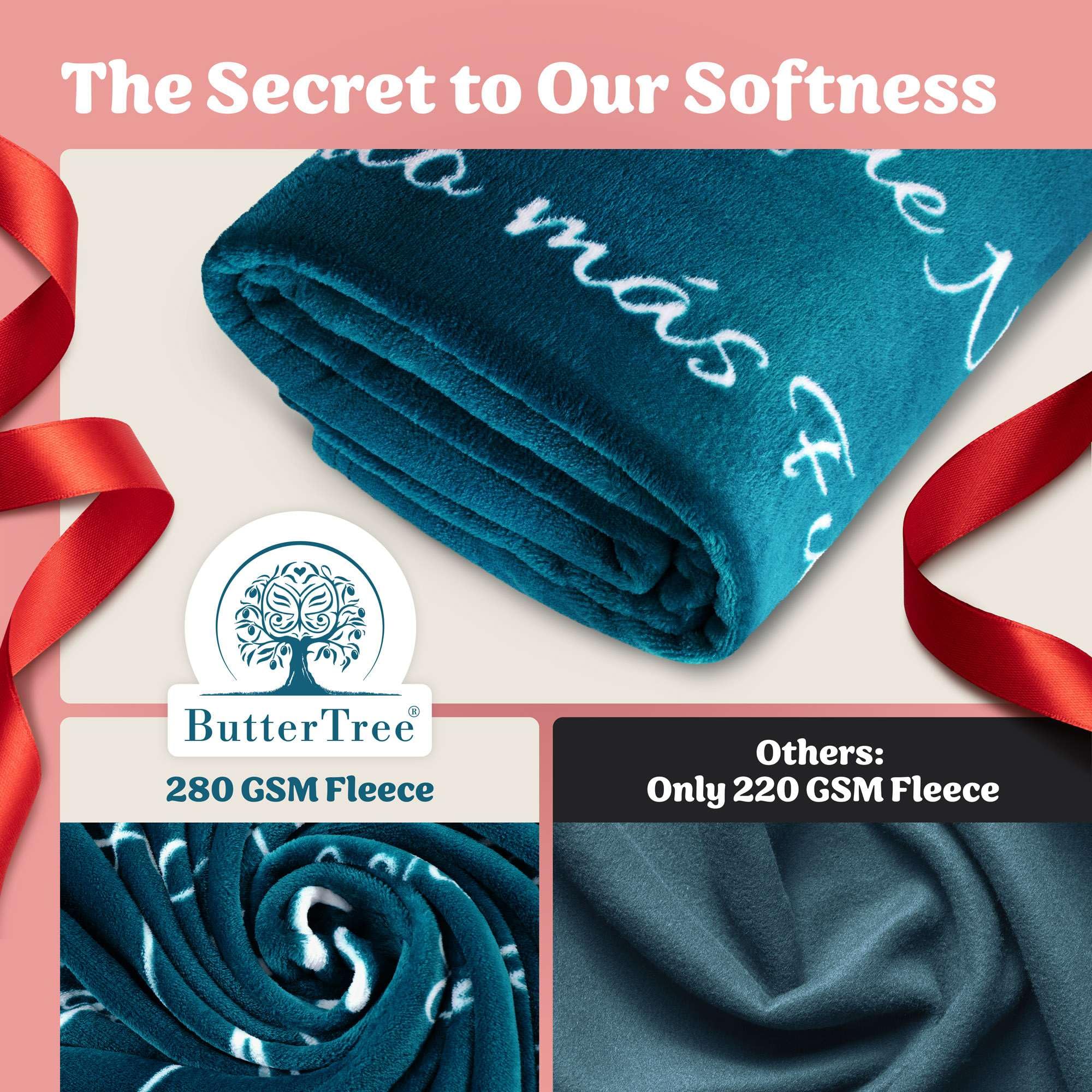 ButterTree Soft Fleece Blanket for Women - 65