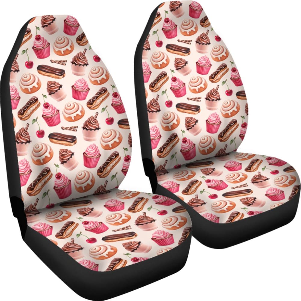 Baker Cake Baking Lover Car Seat Covers 211706 - Waterproof & Non-Slip Universal Fit for Sedans, SUVs, Trucks - Perfect for Bakers, Cooking Enthusiasts & Food Lovers