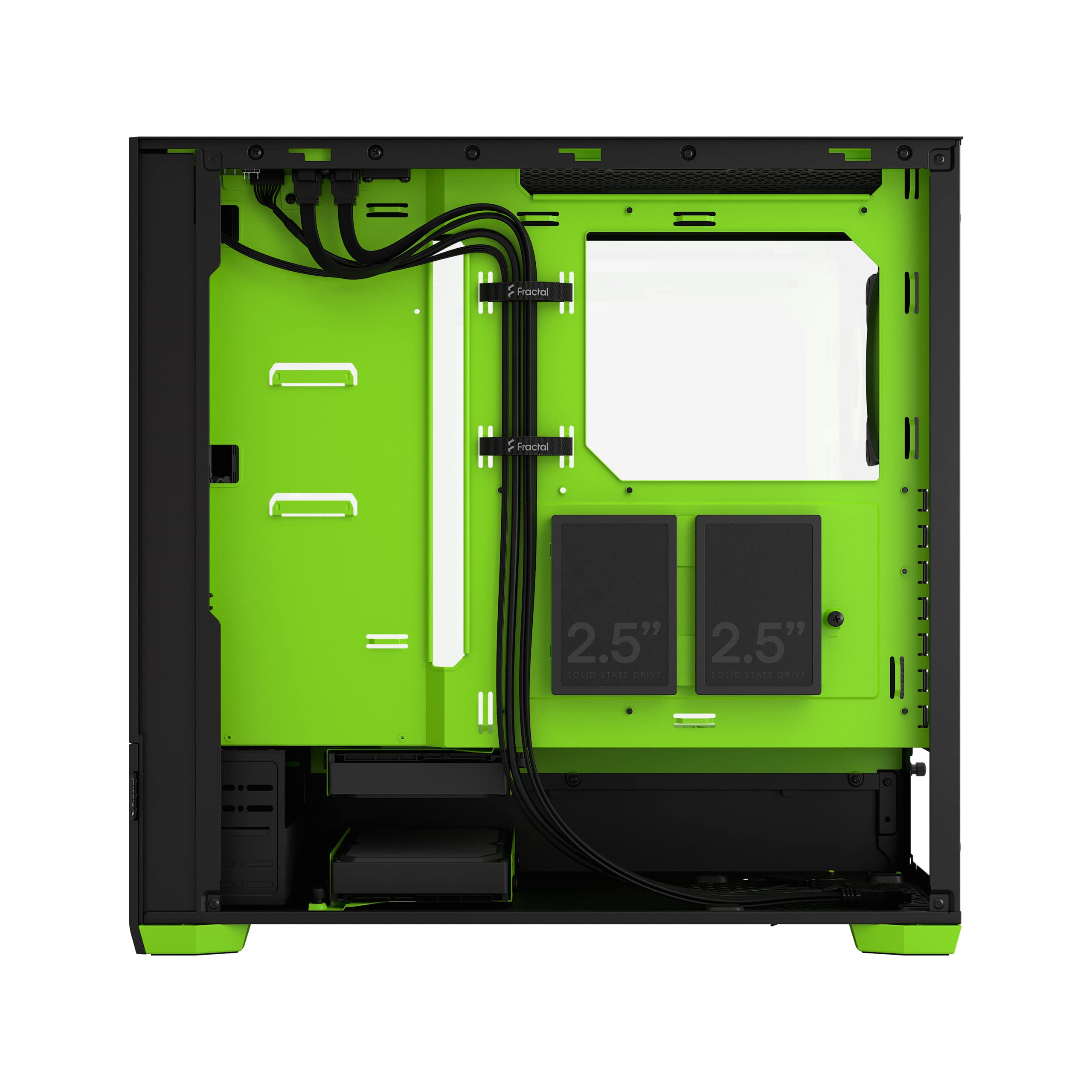 Fractal Design Pop Air RGB Green ATX Mid Tower PC Case - Tempered Glass Side Panel, Honeycomb Mesh Front, 3x 120mm RGB Fans Included - High Airflow Gaming Computer Case for Streaming & Esports