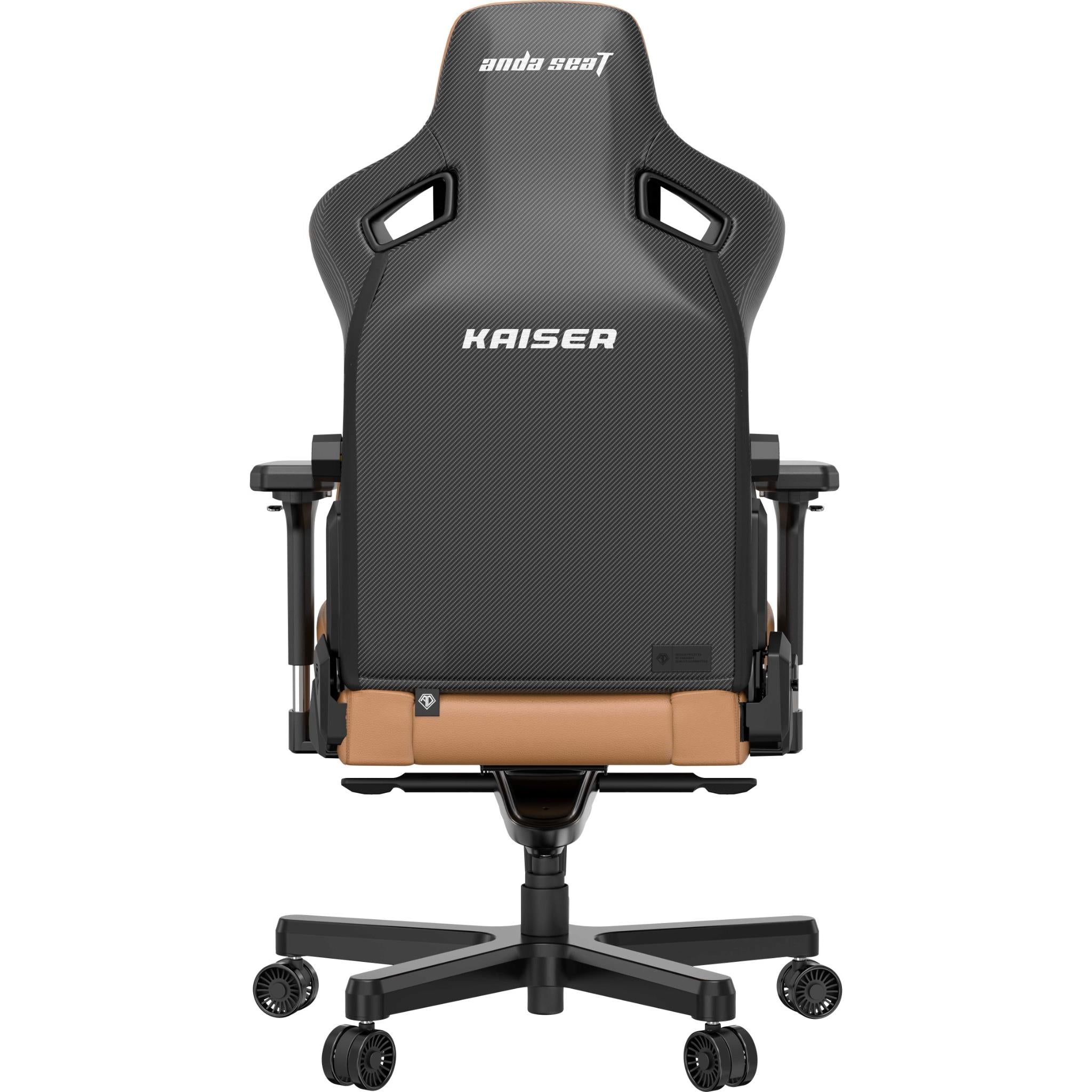 Anda Seat Kaiser 3 Series Premium Ergonomic Gaming Chair - Large Size, Brown Leather - Perfect for PC Gaming, Office Work & Home Theater Comfort