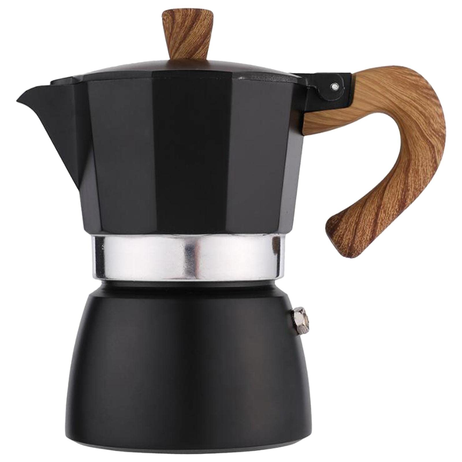 Baoblaze Classic Stovetop Espresso Maker - 150ml Manual Moka Pot for Rich Espresso - Perfect for Home, Cafe & Bar Use - Ideal for Italian Coffee Lovers & Kitchen Enthusiasts
