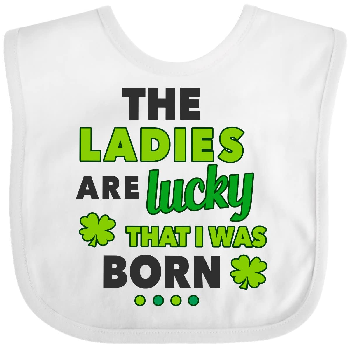 Lucky St. Patrick's Day Baby Boy Bib - Inktastic Cute Irish-Themed Drool Bib for Newborns & Infants - Perfect for St. Patty's Day Photos, Baby Showers & Irish Celebrations