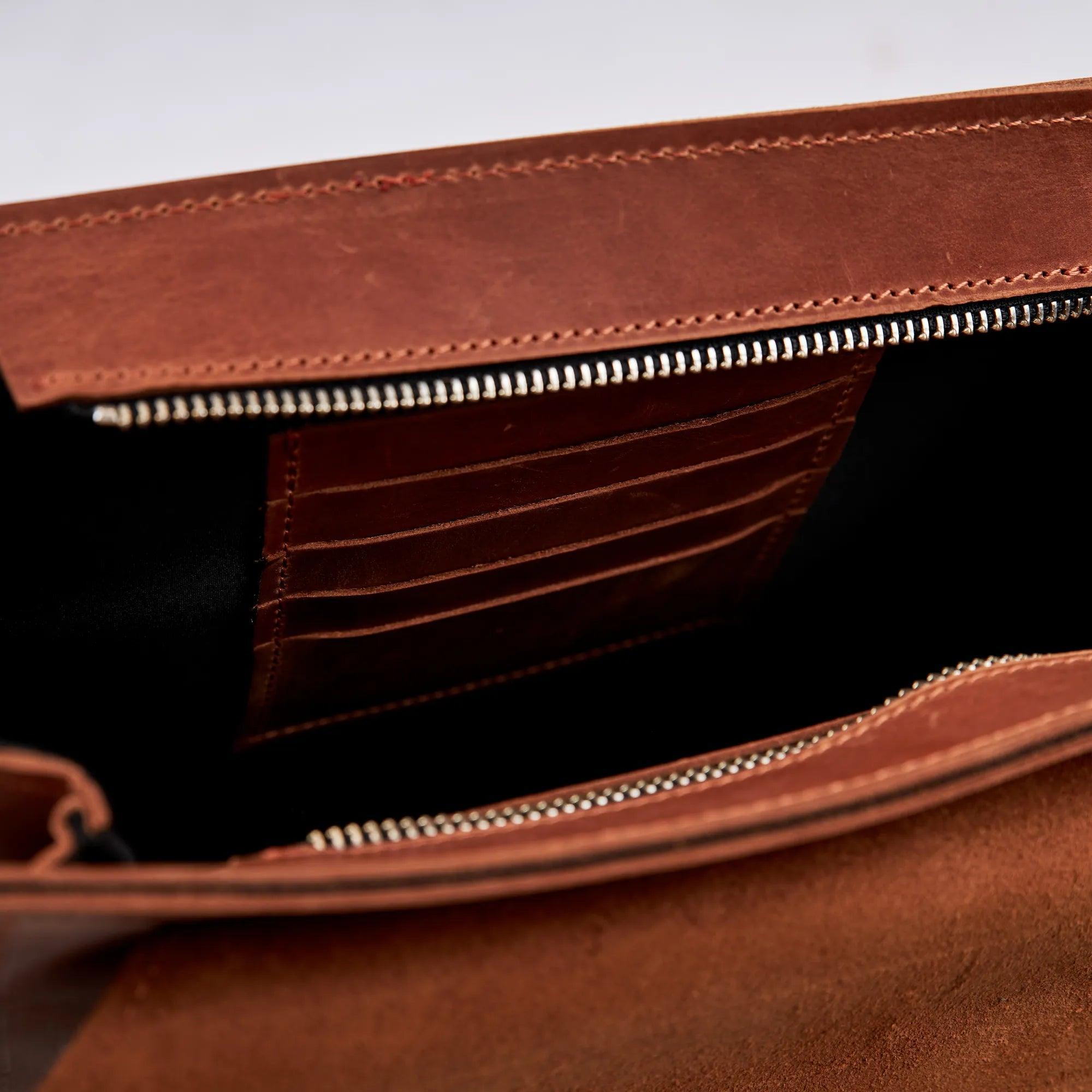 Premium Genuine Leather Satchel Bag for Women & Men - Stylish & Durable Crossbody Shoulder Bag - Perfect for Work, Travel & Everyday Use